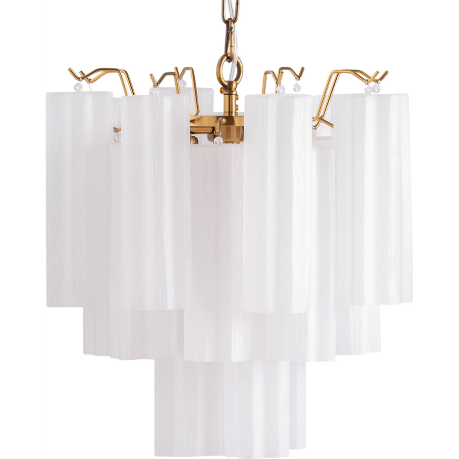 Lustre Art déco en cristal fumé