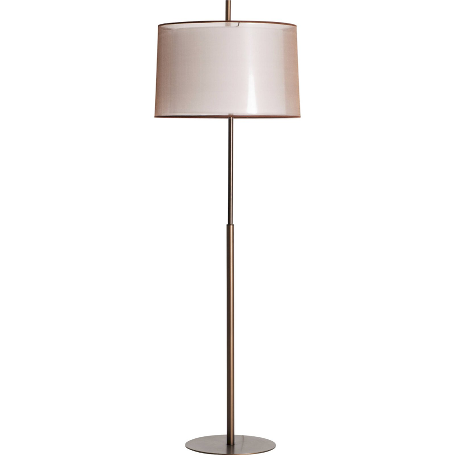 Lampadaire art déco en acier et polyester