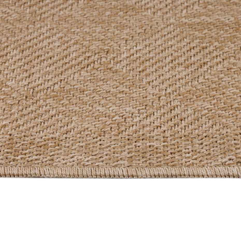 Tapis intérieur extérieur aspect jute chevron DHAKA