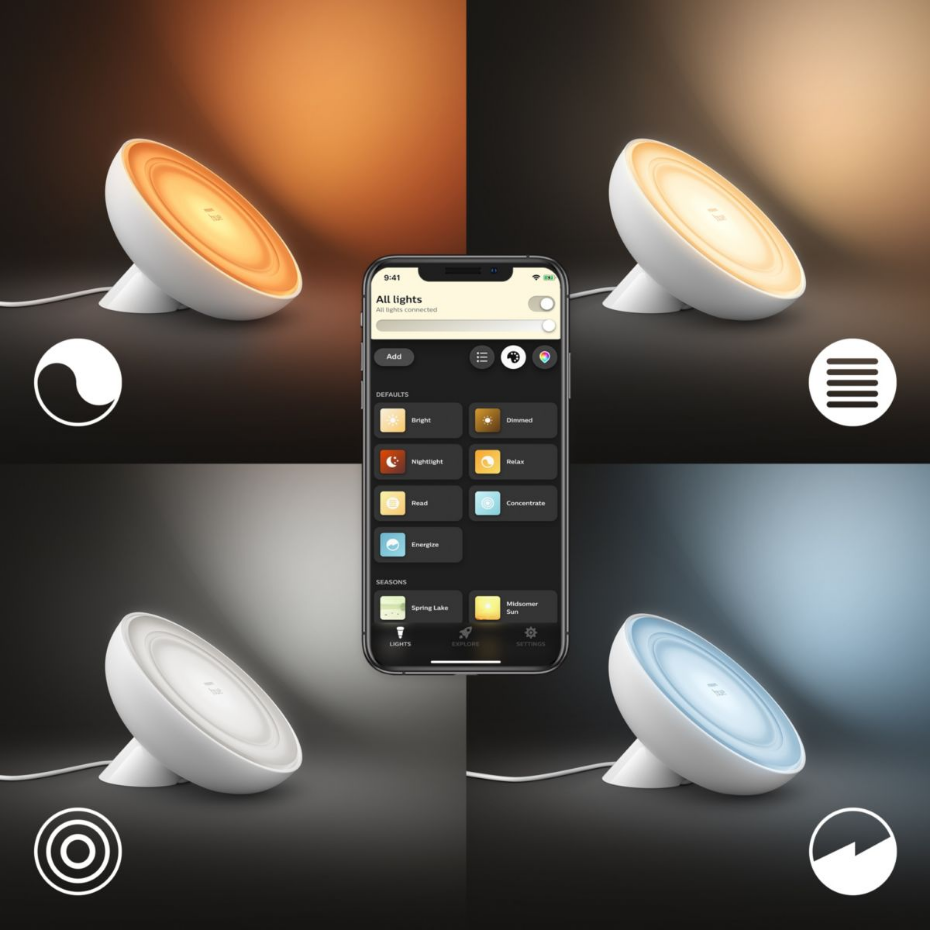 Lampe connectée Bloom White&Color Ambiance