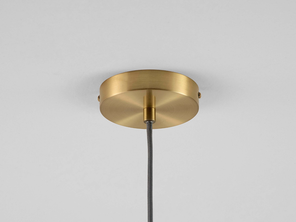 Plafonnier lustre en verre strié