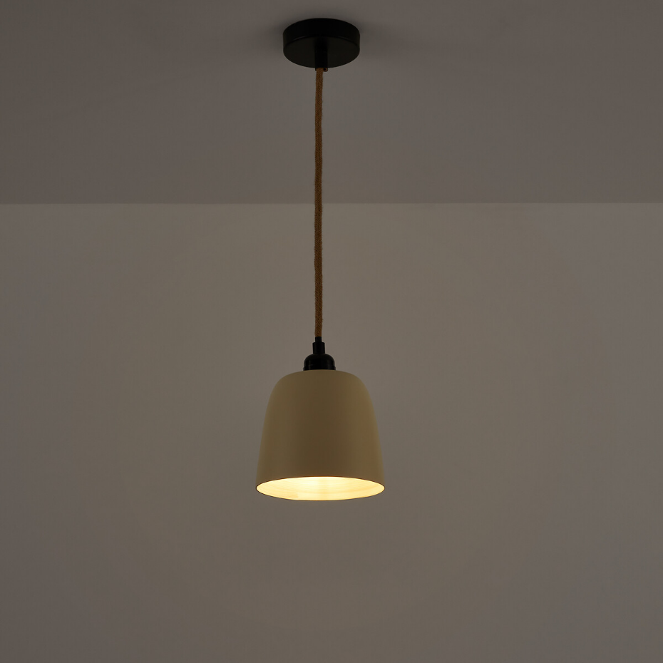 Suspension en bambou colorée Ø15 cm, Bineta