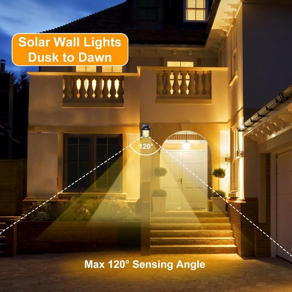 4 Applique solaire sensor SUNFLARE 100LM