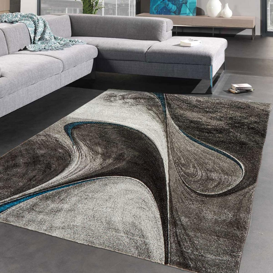 Tapis salon et chambre tissé motif géométrique LYN8 MADILA
