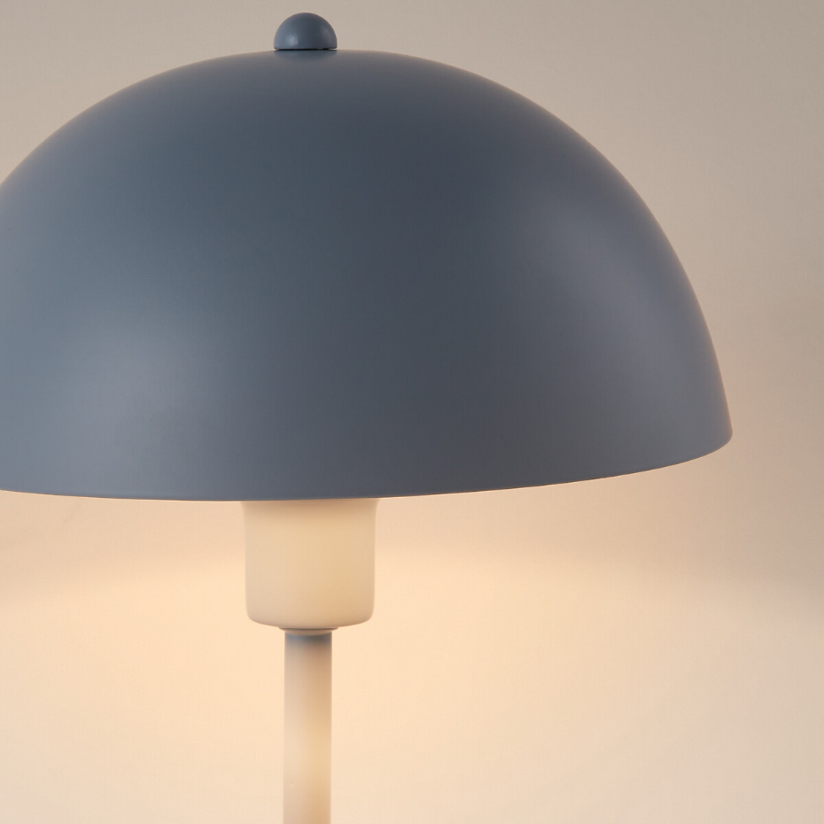 Lampe à poser, forme champignon en métal fer, Capi