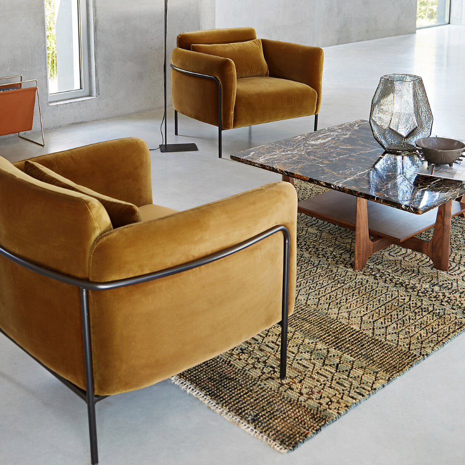 Tapis laine et soie Nagari