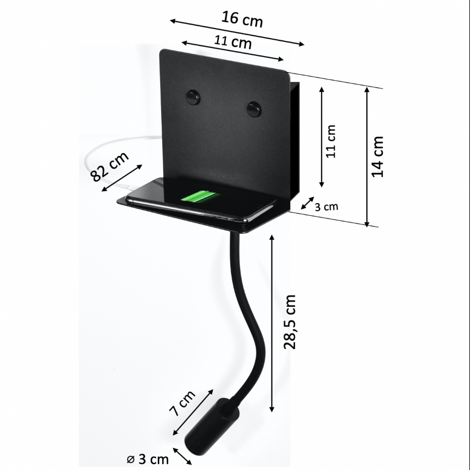 Applique murale LED design et pratique - VIOLA