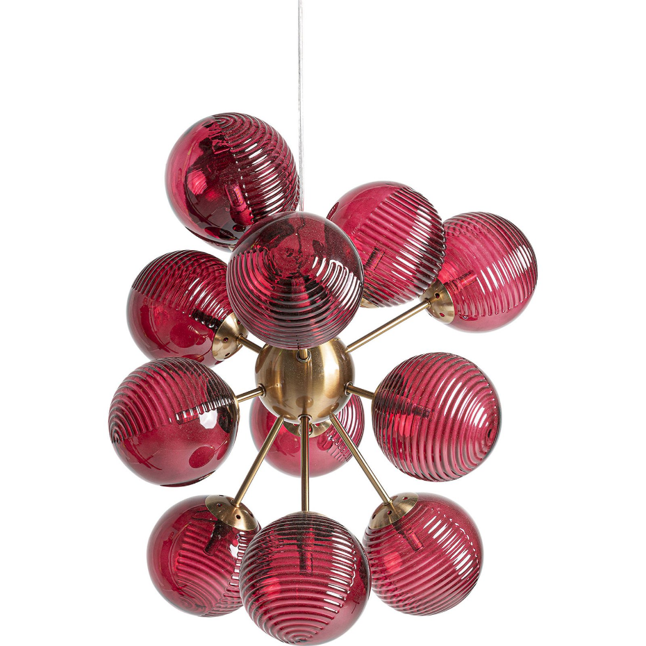 Lustre contemporain en cristal fumé pour salon