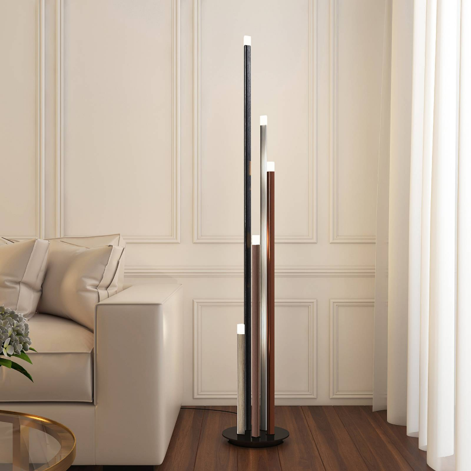 Lampadaire en métal moderneLED, Stoika