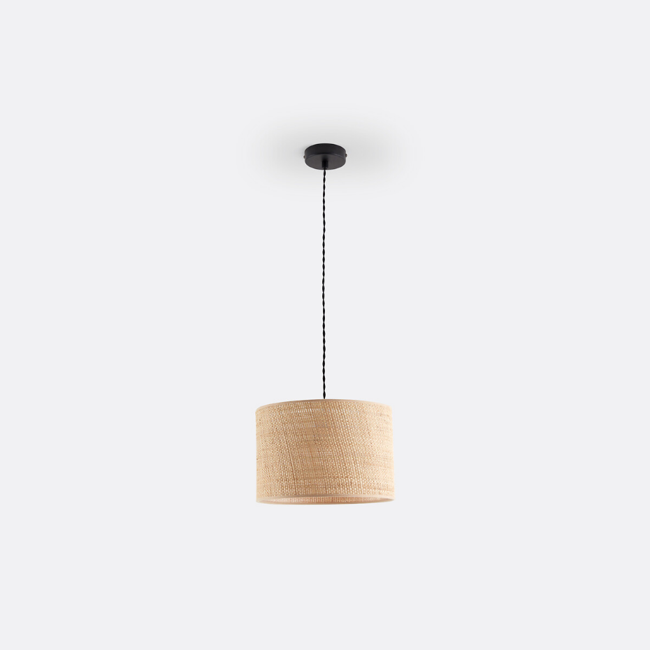 Suspension/Abat-jour en raphia Ø30 cm, Dolkie