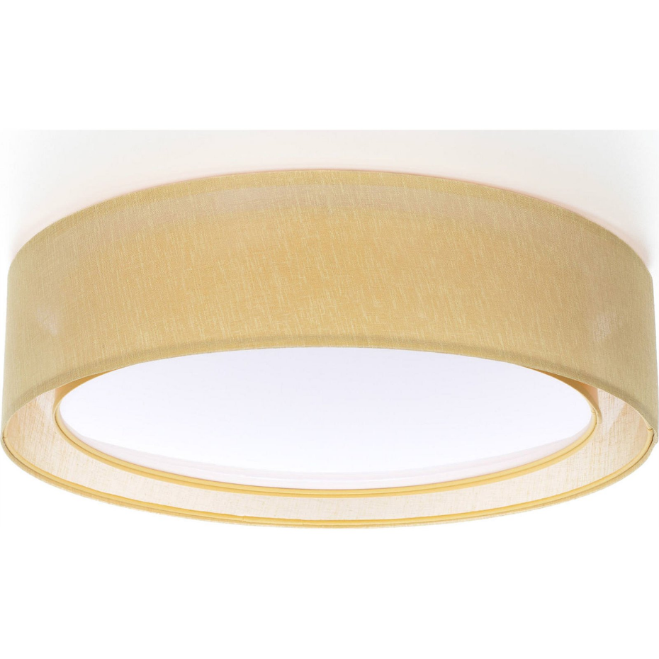 Plafonnier rond en tissu double couche Puro