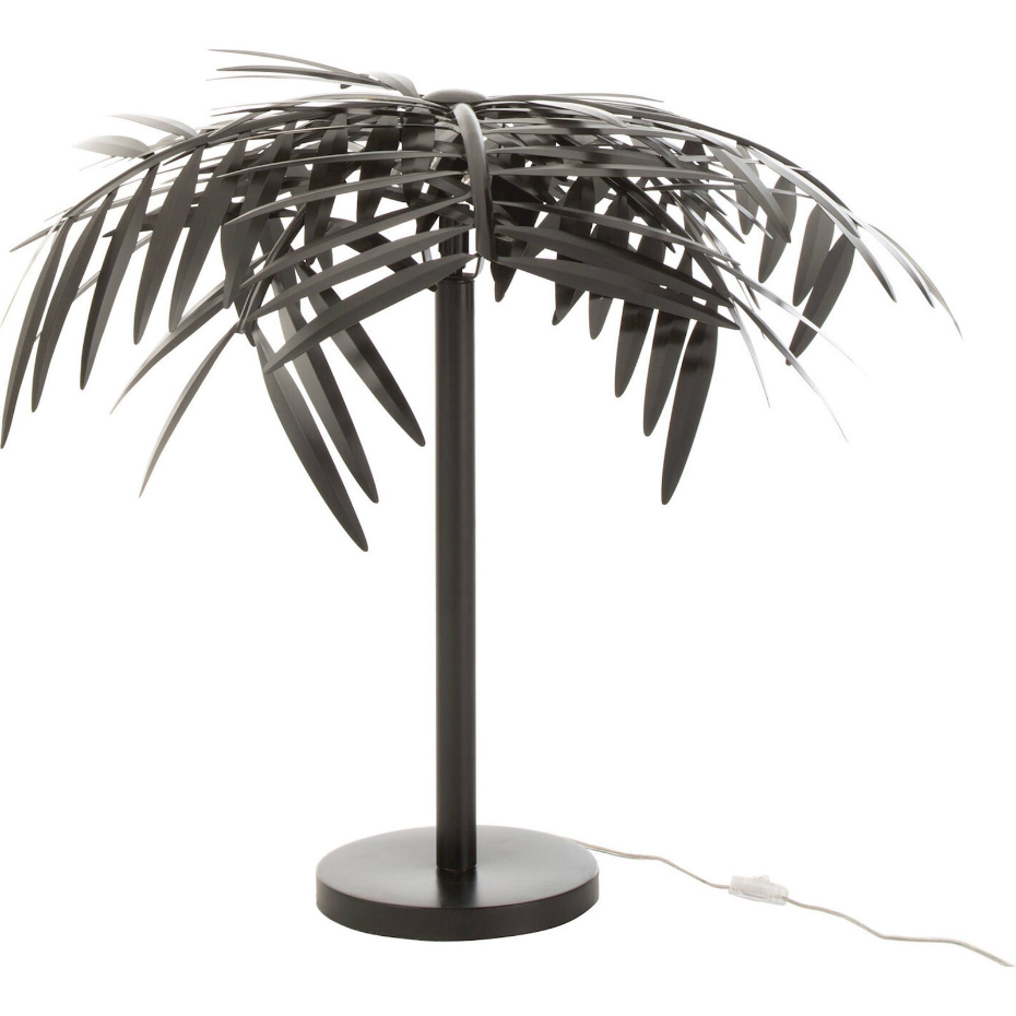 Lampe de table en métal forme feuille