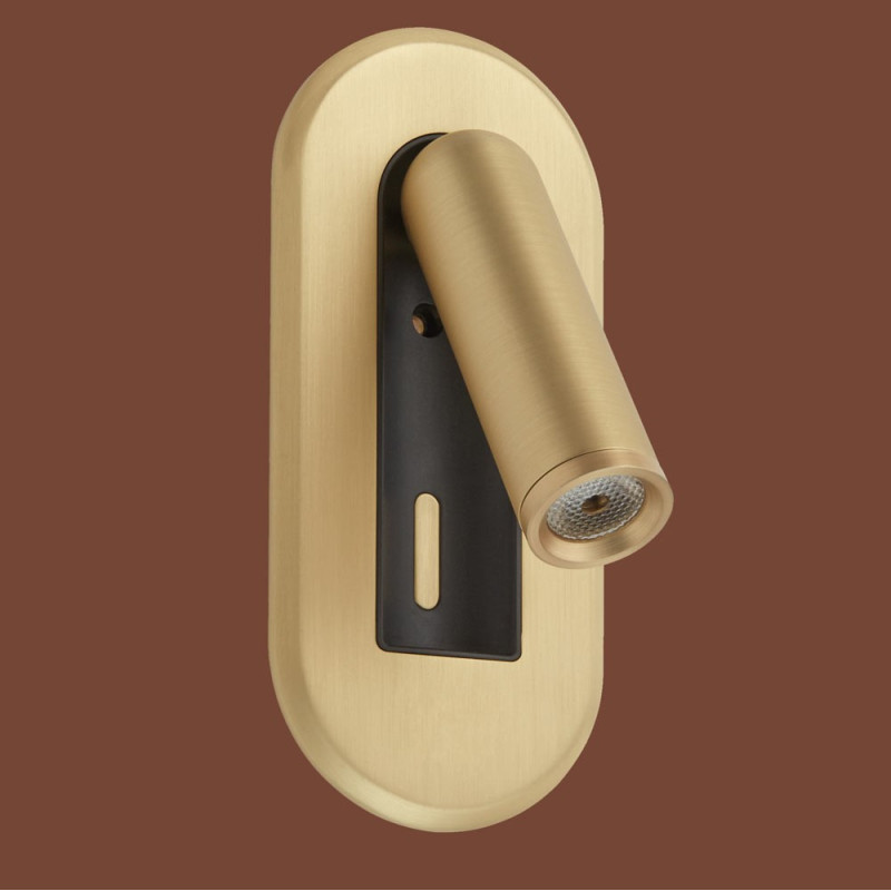 Applique Tête De Lit encastrable Mila Tactile Laiton Mat
