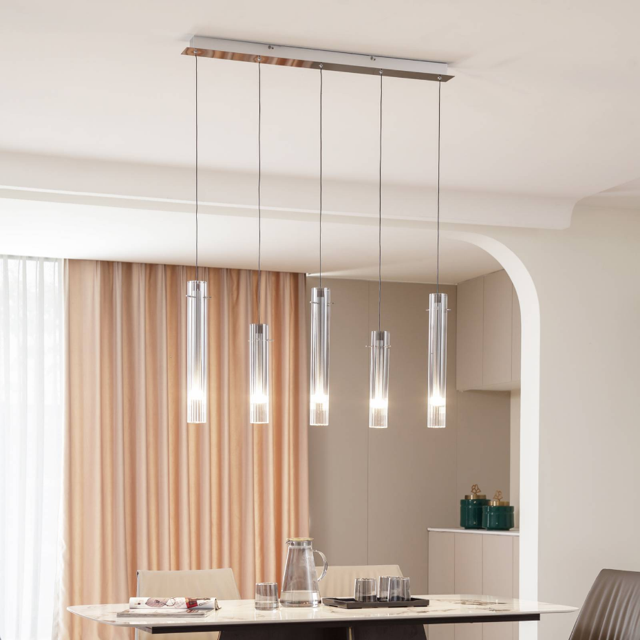 Suspension en verre moderneLED, Korvitha