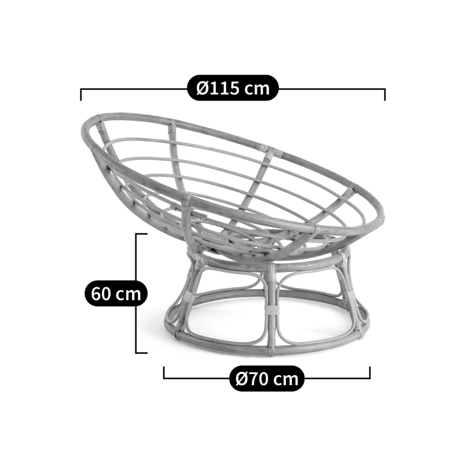 Fauteuil papasan rotin, Aranias