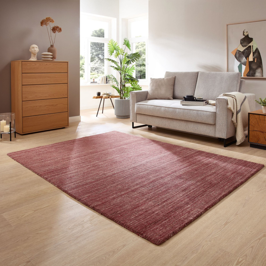Tapis de salon UNI en laine tissé à la main - Pure