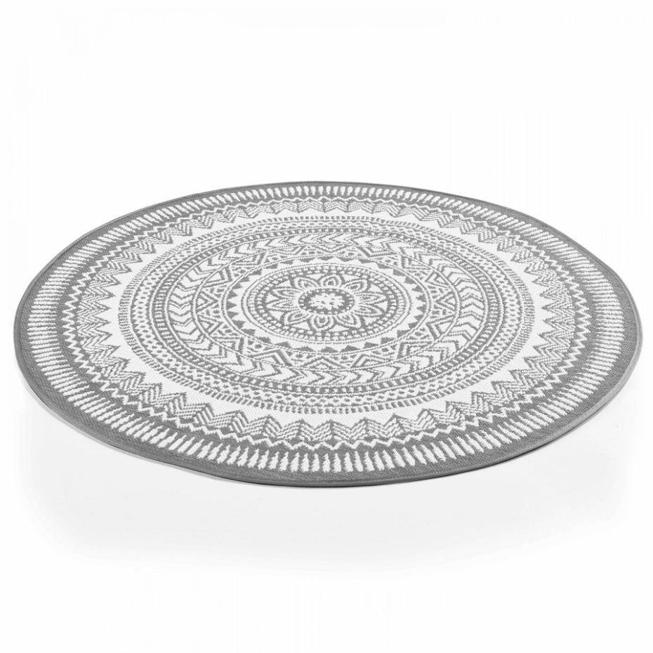 Tapis rond d'extérieur avec motif MANDALA