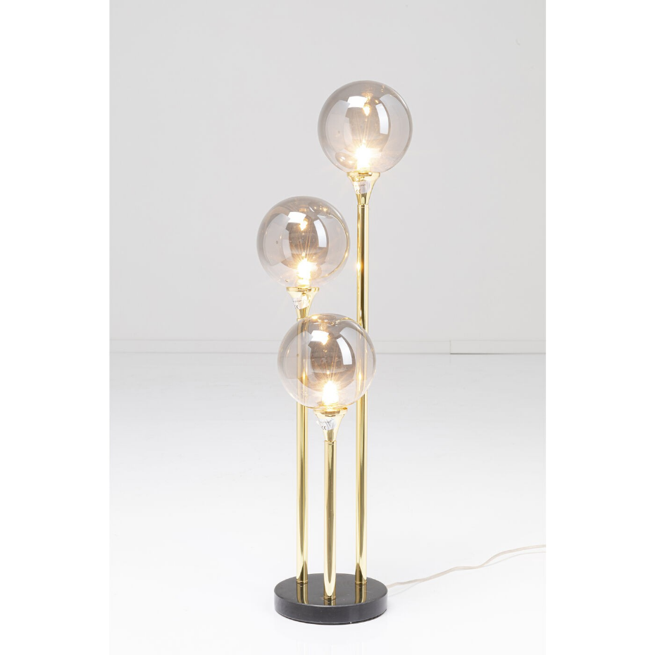Lampadaire en verre et acier 83cm, AL CAPONE