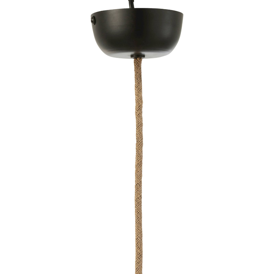 Suspension en bambou forme organique style bohème chic