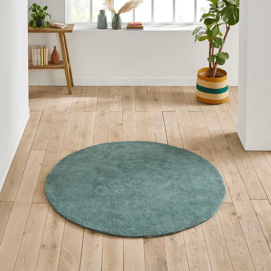 Tapis rond, coton tufté, Renzo, grand modèle