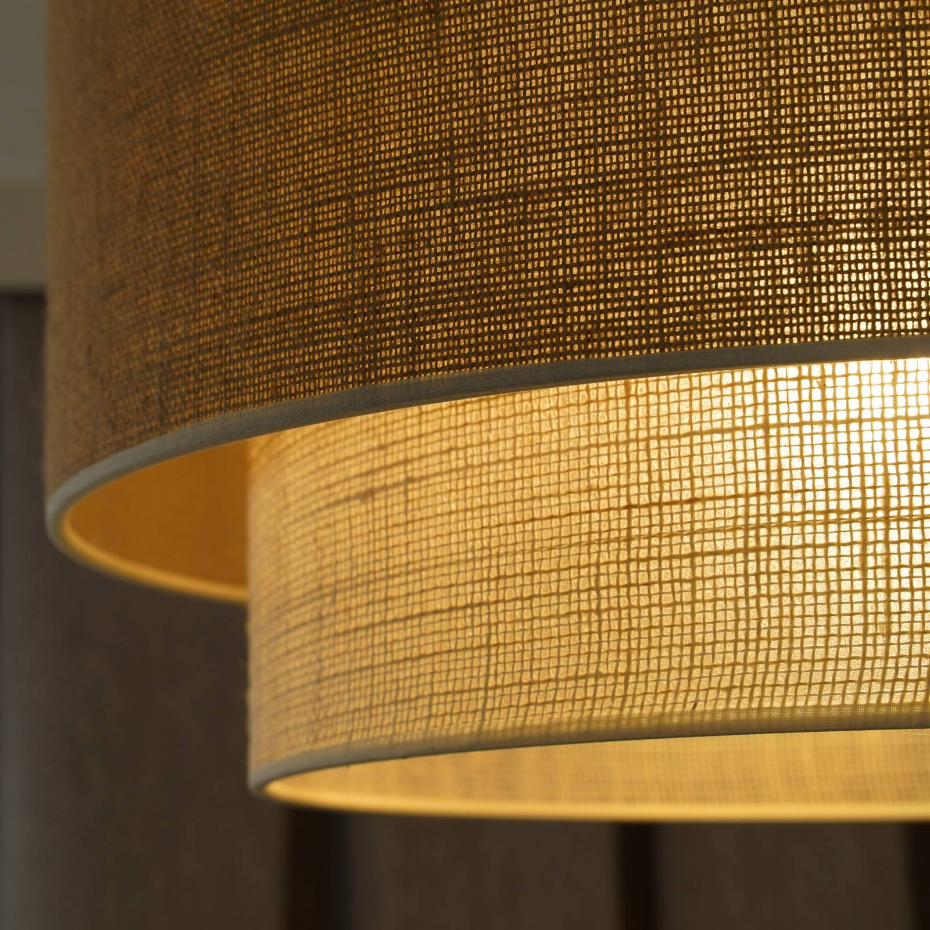 Plafonnier en textile, Boho Jute