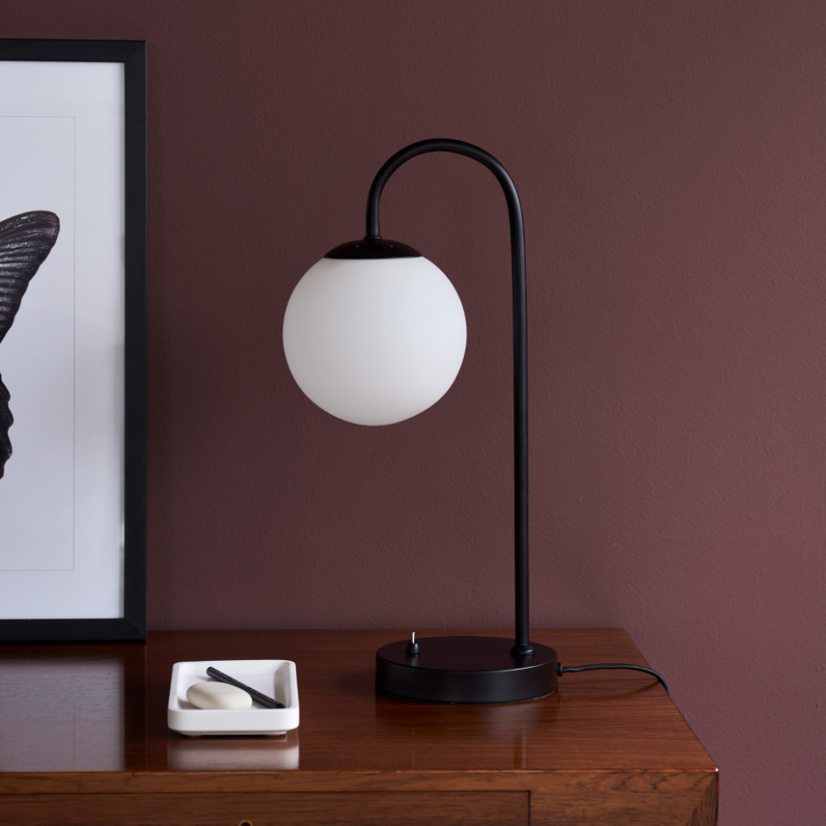 Lampe à poser en Verre et Métal CAFÉ PARIS