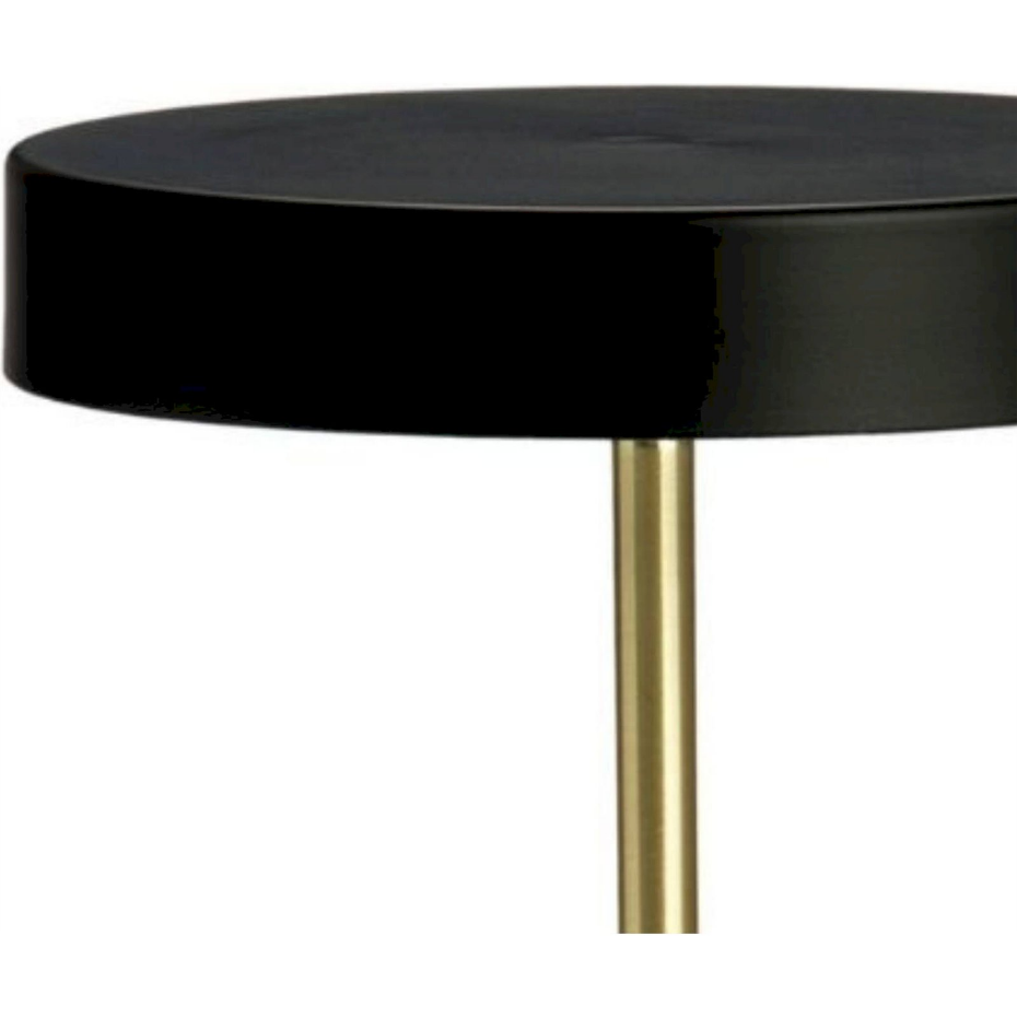 Lampe de table en métal style industriel forme ronde