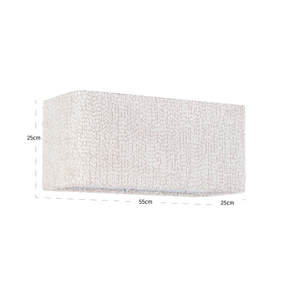 Abat-jour rectangulaire en polyester pour lampe