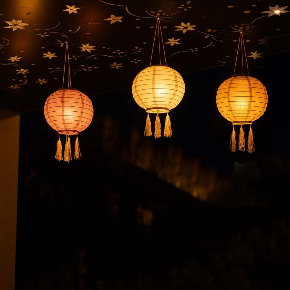 3 Lampions solaires SHANGRI LA ∅20cm