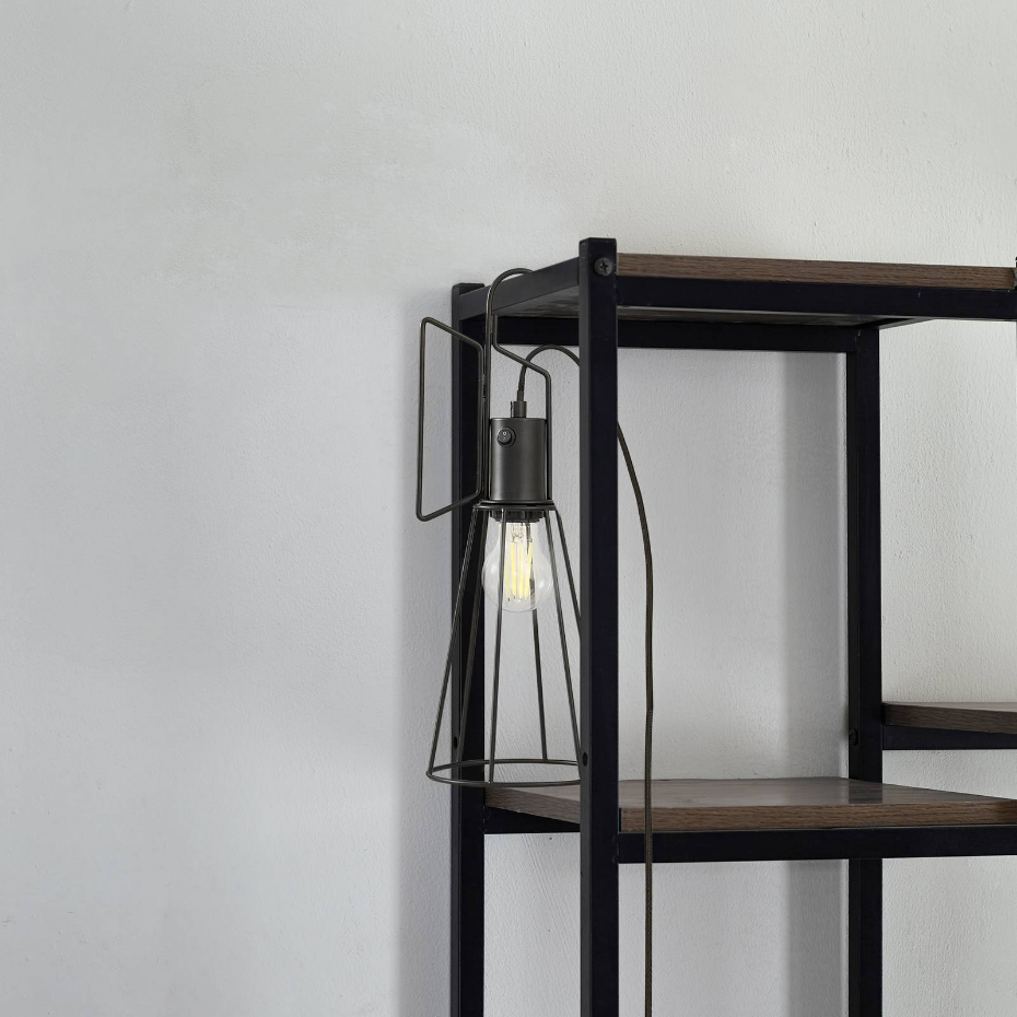 Lampe à poser en métal moderne, Tharion