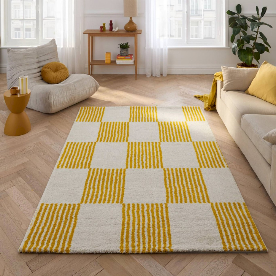 Tapis rectangulaire en polypropylène Groovy