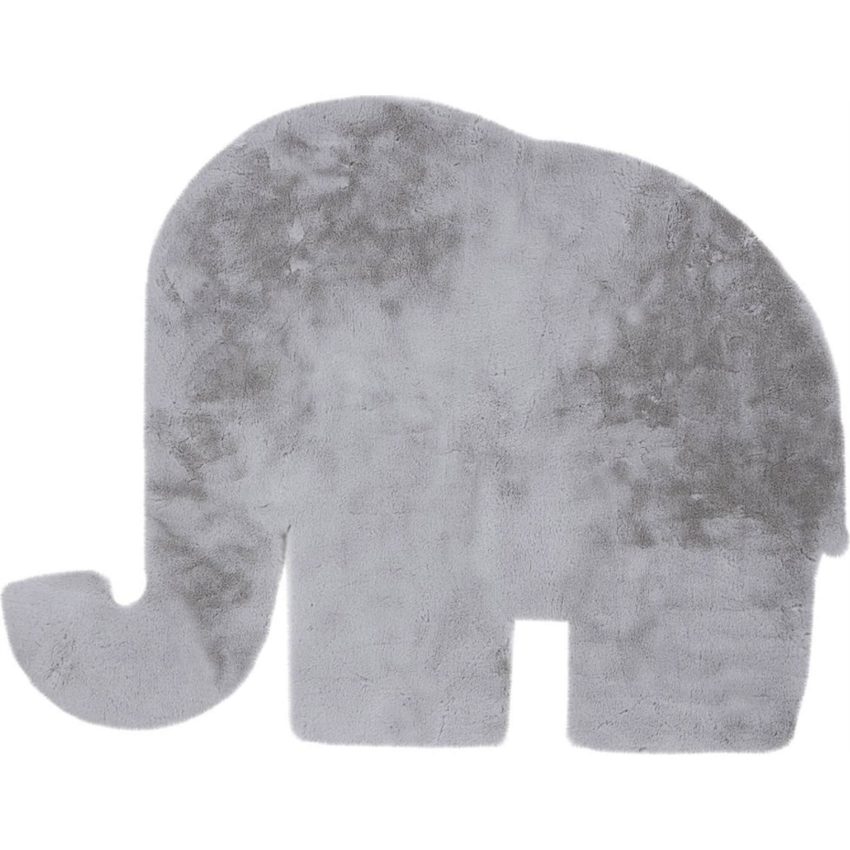 Tapis enfant en polyester forme éléphant