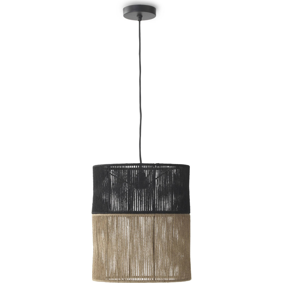 Suspension ronde en jute et métal