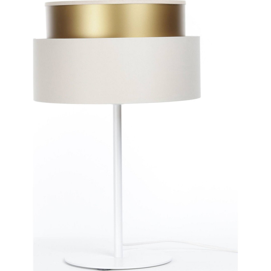 Lampe à poser ronde en tissu Duo ellegant