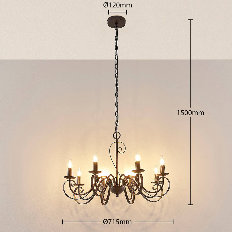 Lustre en métal traditionnel, Caleb