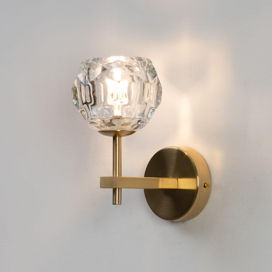 Applique dorée avec verre décoratif - VILAMO