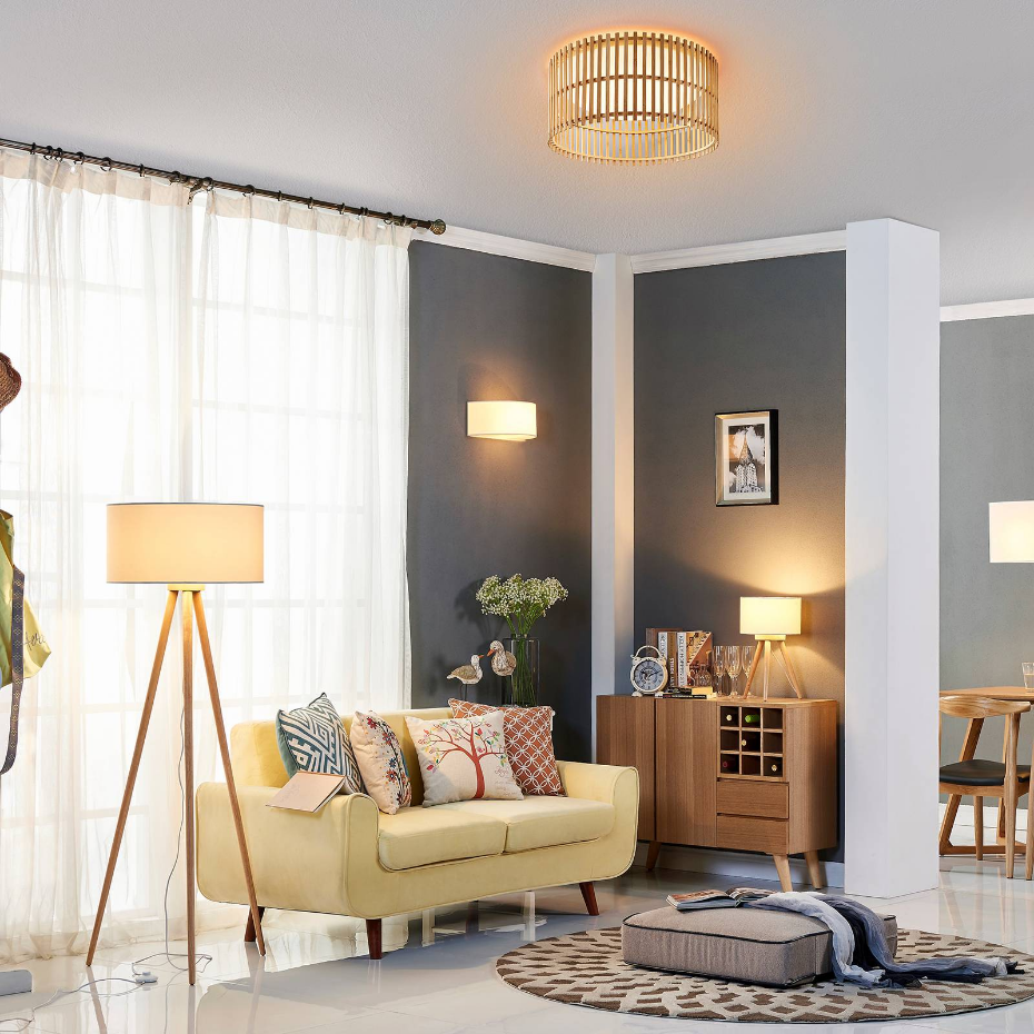 Lampadaire en textile scandinave, Charlia