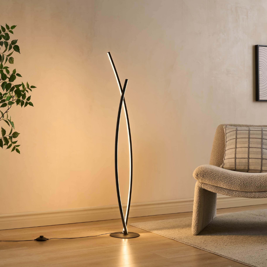 Lampadaire LED design entrelacé - ELZO