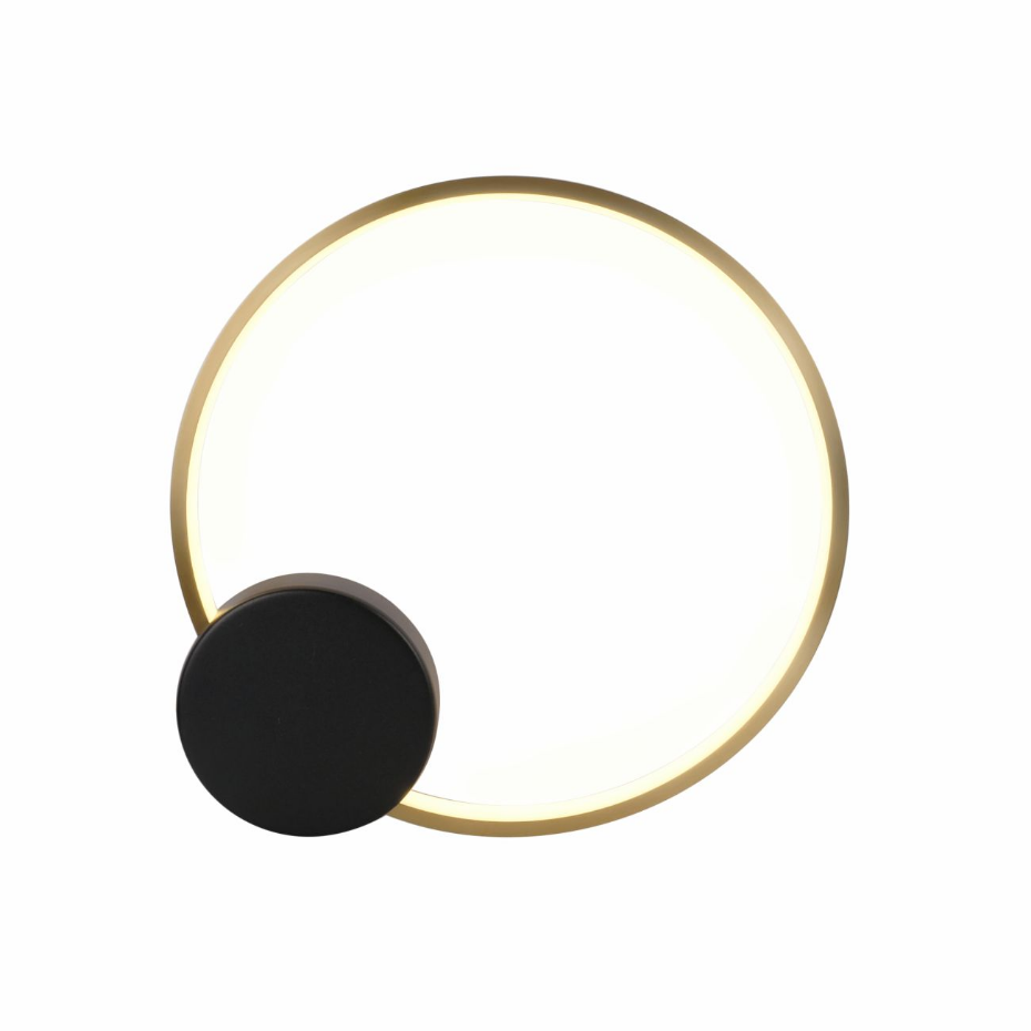 Applique circulaire LED anneau doré - ALISA