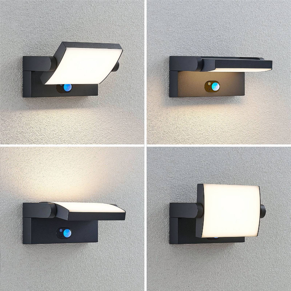 Lampe solaire extérieure en aluminiumLED