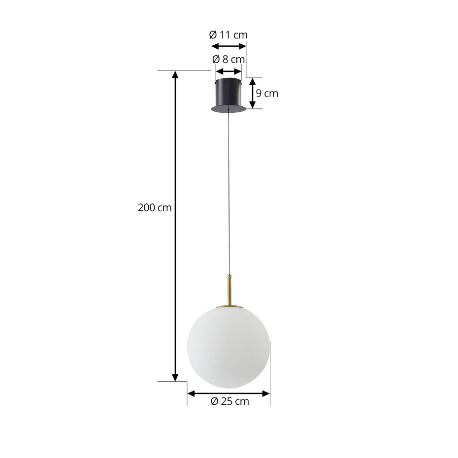 Suspension en verre moderneLED, Joran