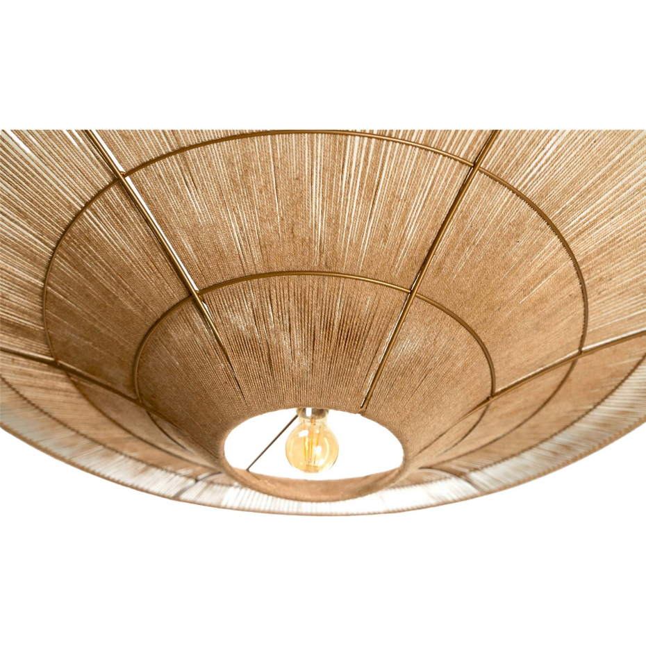 Suspension carrée en jute style bohème