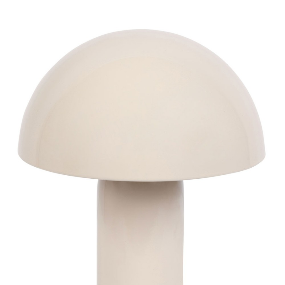Lampe En Métal Champignon Coloris Beige