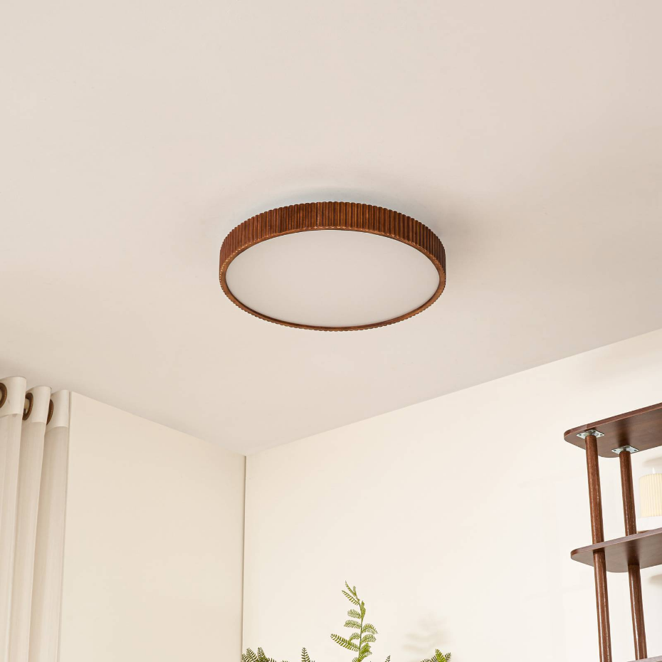 Plafonnier en bois moderneLED, Velua