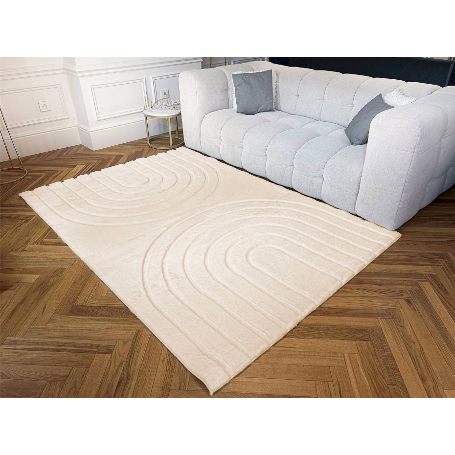 Tapis rectangulaire en polyester Alaska