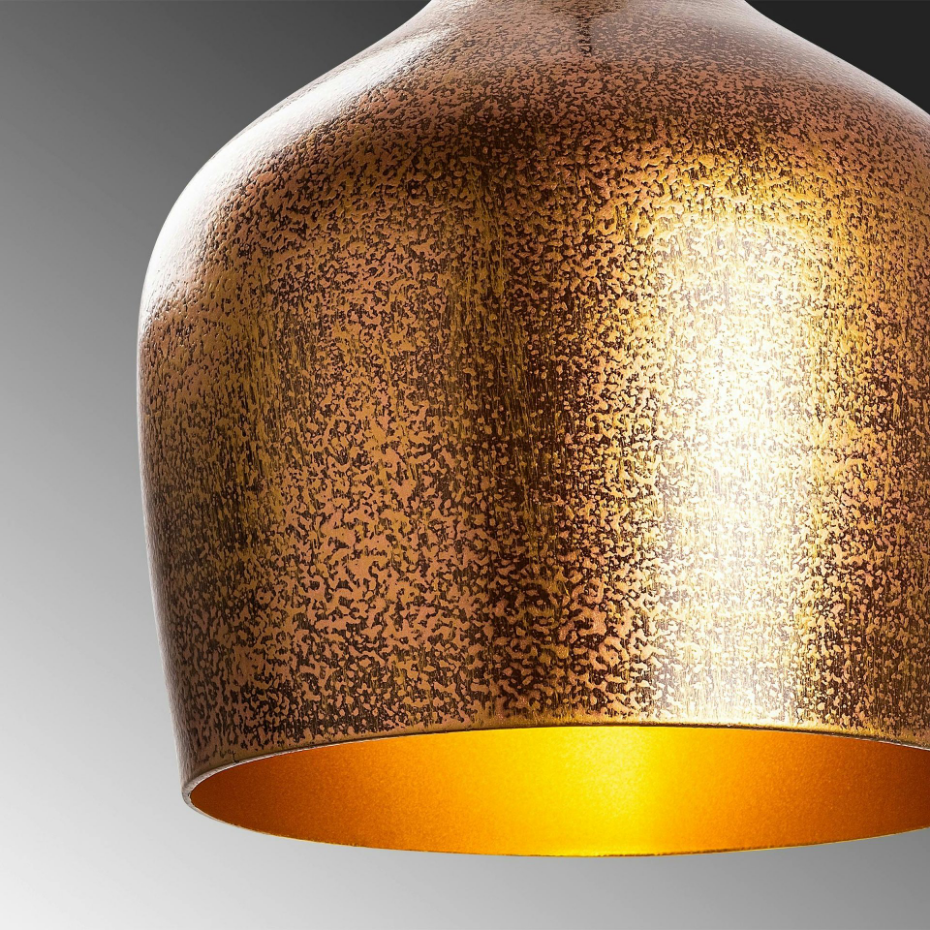 Suspension vintage cuisine – métal moucheté cuivré SILE