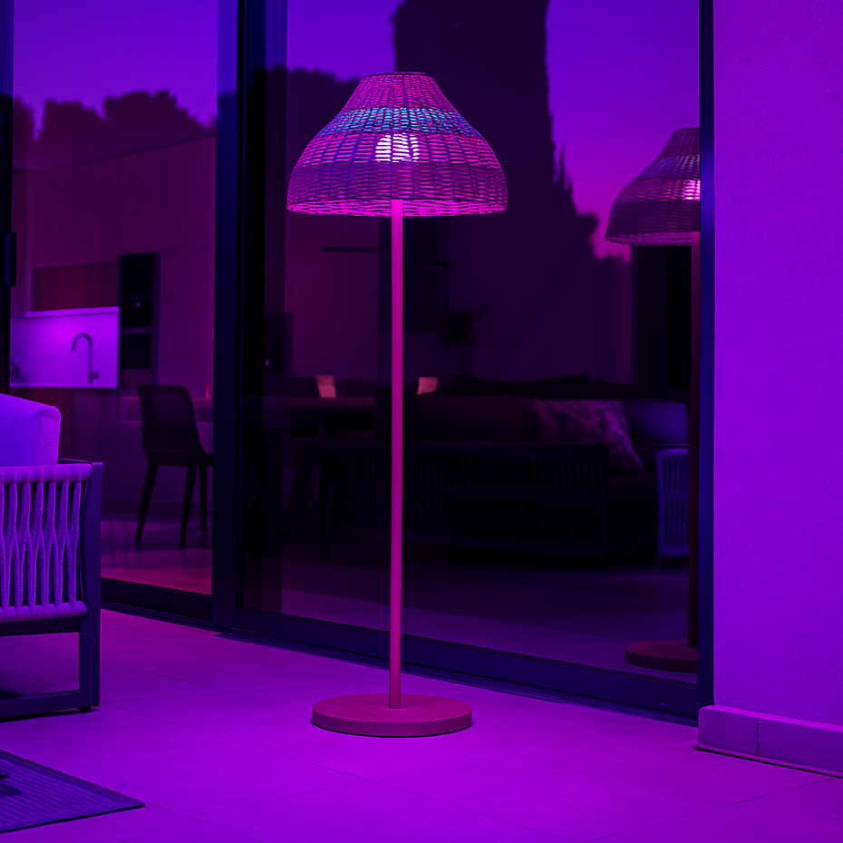 Lampadaire sans fil ELION RGB H170CM