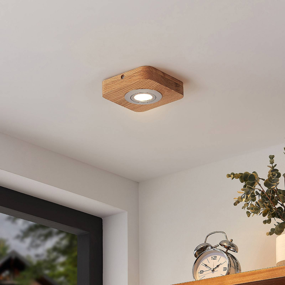 Plafonnier en bois moderneLED, Mikari