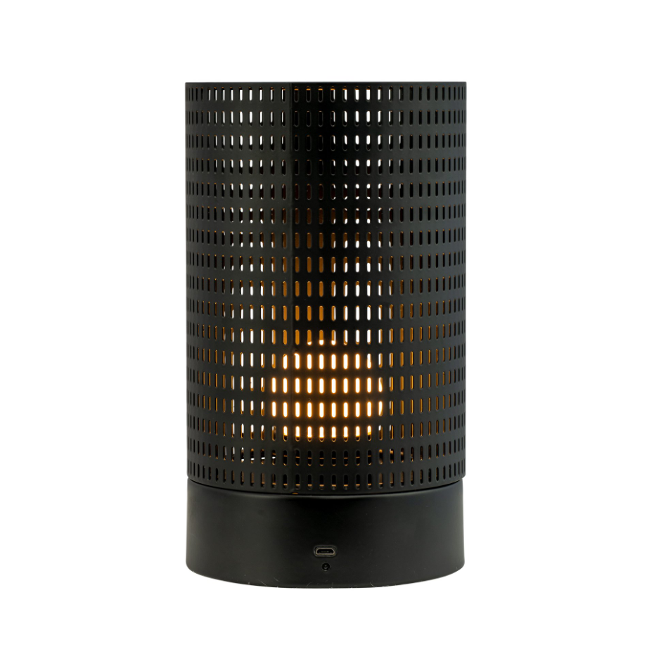 Lanterne noire/laiton MESH