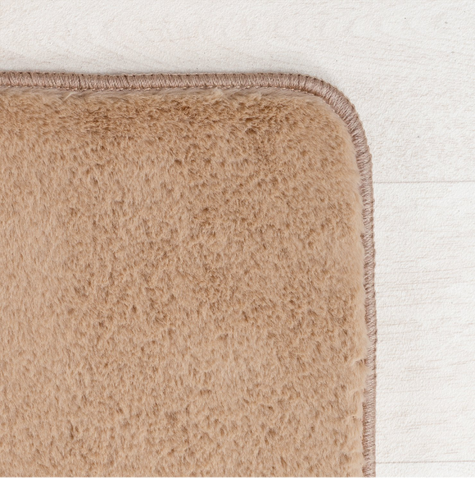 Tapis de salon uni doux ALBA